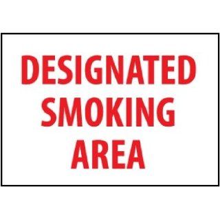 Designated Smoking Area 10h x 14w (rigid plastic) 