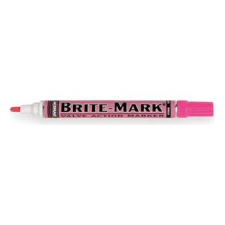 Dykem 84009 Paint Marker, Brite Mark(R) 916, Pink