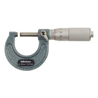 Mitutoyo 103 125 Micrometer, 0 25mm, 0.01mm, Friction