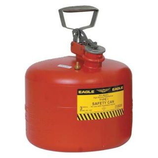 Eagle 1537 Type I Safety Can, 3 gal., Red, 13In H