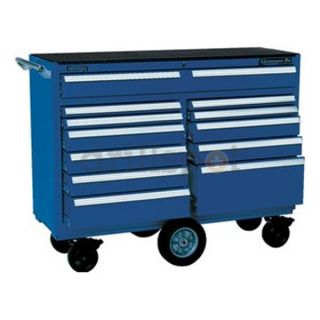 Kennedy Mfg.Co 5804MPBL 58 x 20 x 42.5 12 Drawer Blue Steel Roller