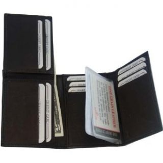  New Flip Up Mens Wallet & Card Holder Trifold BR #239 Clothing