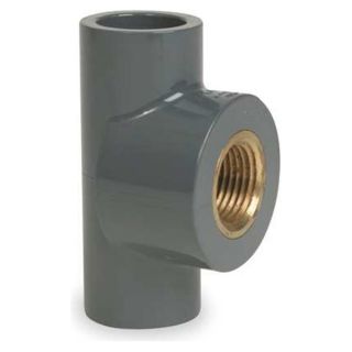 GF Piping Systems 8121200837 Tee, PVC, 3/4 x 3/4 x 1/2 In, Schedule 80
