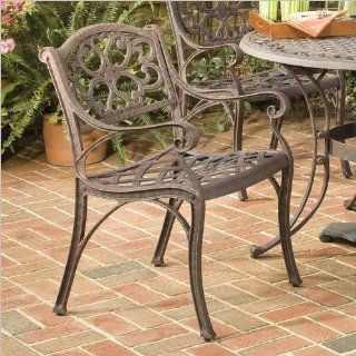 Home Style 5555 802 Biscayne Dining Arm Chairs, Rust