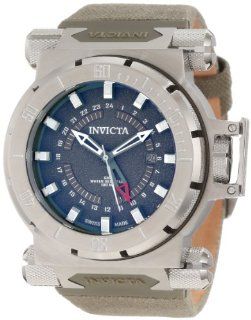Invicta Mens 10031 Coalition Forces GMT Green Dial Green Fabric Watch