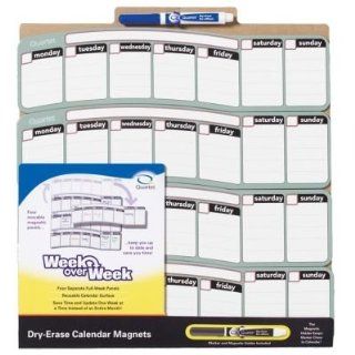 Quartet Week Over Week Calendar Board Magnets with Dry