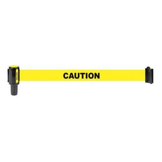 Banner Stakes 20100028 Yellow, Polyester Fabric, Caution, Banner