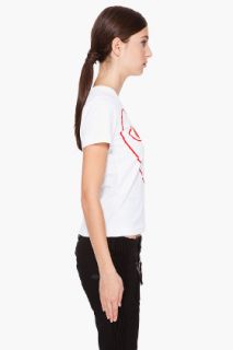 Comme Des Garçons Play  Red Outline T shirt for women