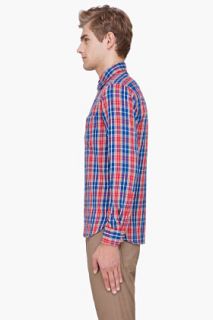 Rag & Bone Red Plaid Flannel Shirt for men