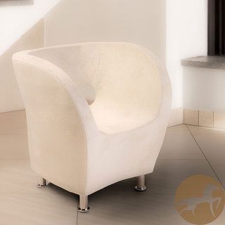Christopher Knight Home Modern Ivory Microfiber Accent Chair
