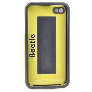 AGF Beetle Case for iPhone 4, Black/Yellow Cell Phones