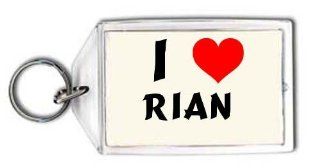 I love Rian personalized keychain (first name/surname