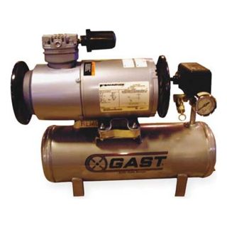 Gast 1LAA 246T M100GX Piston Air Compressor, 1/6 HP, 1 CFM
