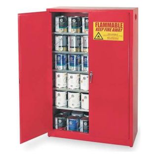 Eagle PI 47 Paints and Inks Cabinet, 60 Gal., Red