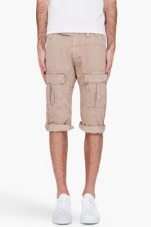 G Star Taupe Combat Surfer Shorts for men