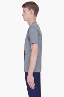 Lanvin Grey Aligator Jaw Print T shirt for men