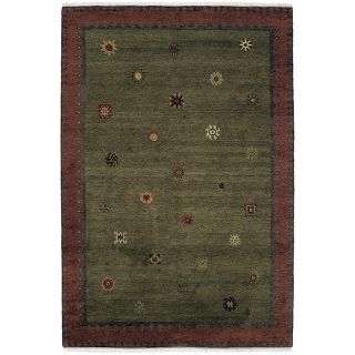 Nepalese Hand Knotted Green Sol Moss Wool Rug (3 x 5) Today $598.00