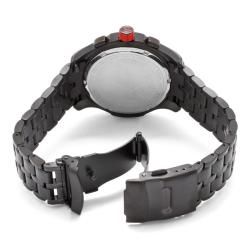 Red Line Mens Starter Black Ion Plated Stainless Steel Watch