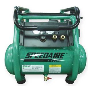 Speedaire 2MLW5 Air Compressor, 2 HP, 200 PSI Max, 4 Gal