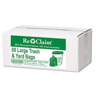 Webster EarthSense Commercial Large Trash and Yard Bags (Case of 80
