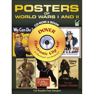 Dover Publications Posters of World Wars I & II Cd Rom Books