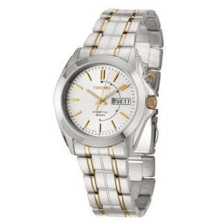 Seiko Mens Kinetic Stainless and Yellow Goldplated Steel Kinetic