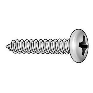 Approved Vendor STPP100625AB Metal Screw, Pan, #6, 1 In L, PK 100