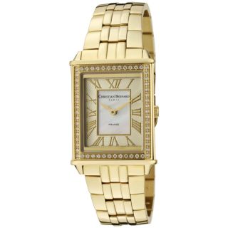 Christian Bernard Womens Highlight Goldtone Ion Plated SS Watch