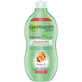 Garnier Body Intensiv 7 Tage Pflegende Milk Mango Öl, Trockene/Raue