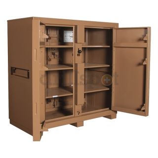 Knaack 99 Jobsite Cabinet, 4 Door, 60 x30 x60 In, Tan