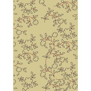 Impressions Ivory Abstract Rug (33 x 411)