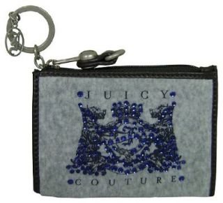  Juicy Couture Scottie Bling Key Ring Wallet Heather Cozy Shoes