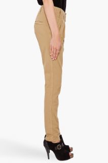 R13 Tapered Pleated Chinos for women