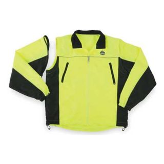 Ergodyne 8350 Jacket, No Insulated, Lime/Black, 5XL