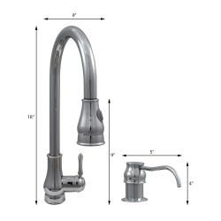 Dyconn Faucet 18 Modern Kitchen Polished Chrome Pull Out Faucet With