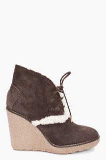 Moncler Shearling Alice Boots for women