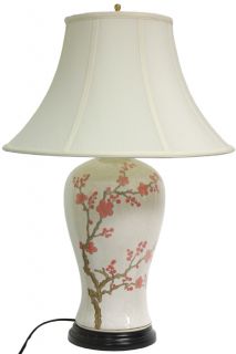 29 inch Cherry Blossom Vase Lamp (China)