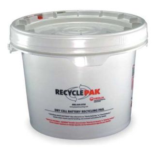 Recyclepak SUPPLY041 Battery Recycling Kit, Pail, 50 Lbs