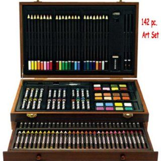 Arts and Crafts 142 Pc Deluxe Wood Art Set Everything