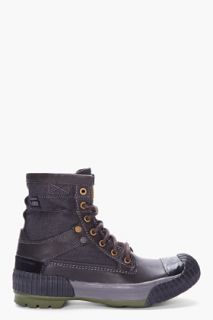 G Star Black Sherpa Narker Boots for men