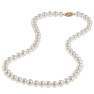 gold white 6 5 7mm fw pearl necklace 16 in with gift box msrp $ 164