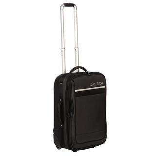 Nautica Harbour Black/ Silver 21 inch Rolling Expandable Carry on