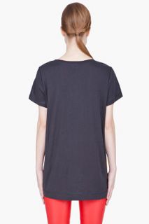 CARVEN Gold tone Middle Age Print Silk T shirt for women
