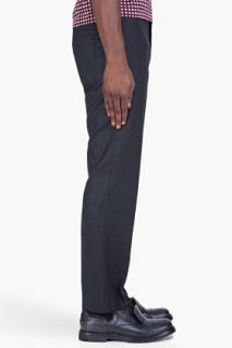 Marni Charcoal Light Twisted Flannel Trousers for men