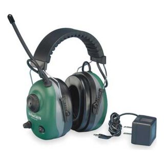 Elvex COM 660R Electronic Ear Muff, 22dB, Over the H, Grn