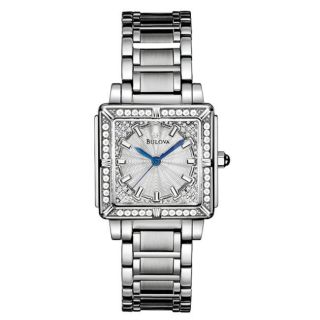 Bulova Womens Diamonds Stainless Steel Quartz Watch