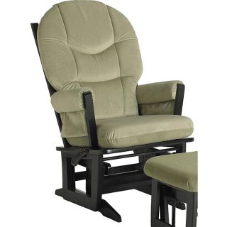 Dutailier Ultramotion Modern Sage Green Microfiber Glider Chair