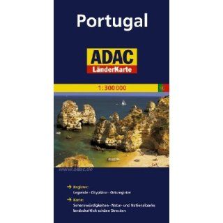 ADAC Länderkarte Portugal 1400.000 Register Legenden, Citypläne