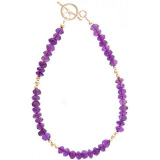 Sterling Silver Faceted Amethyst Bracelet (India) Today $15.95