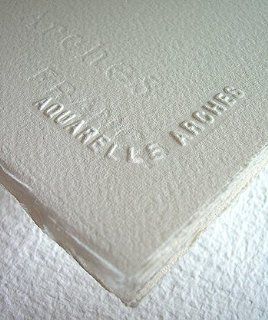 Arches Watercolor Paper 140 lb. cold press natural white